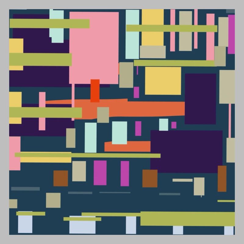 Four-necks with pattern with background in green.