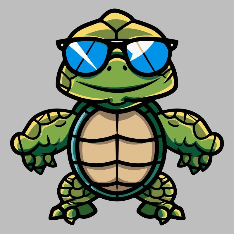 Schildkröte Comic Cool