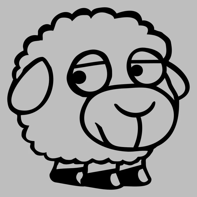 Mouton Triste Timide Introverti Malheureux