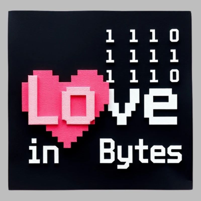 Love in Bytes Pixel Art