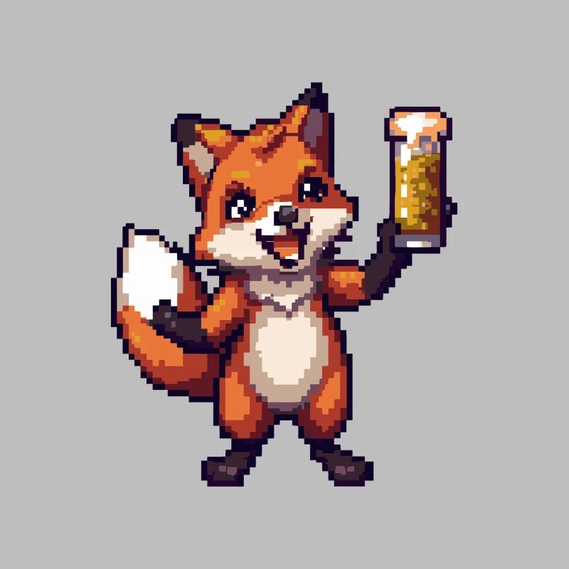 Fuchs Pixel Bier