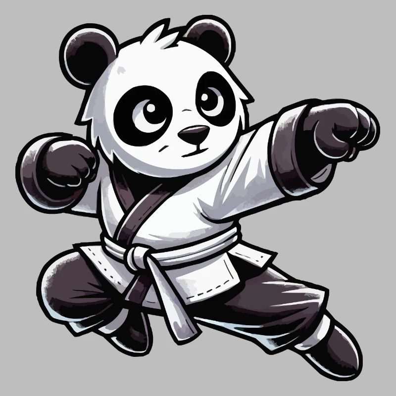 Bande dessinée de karaté panda