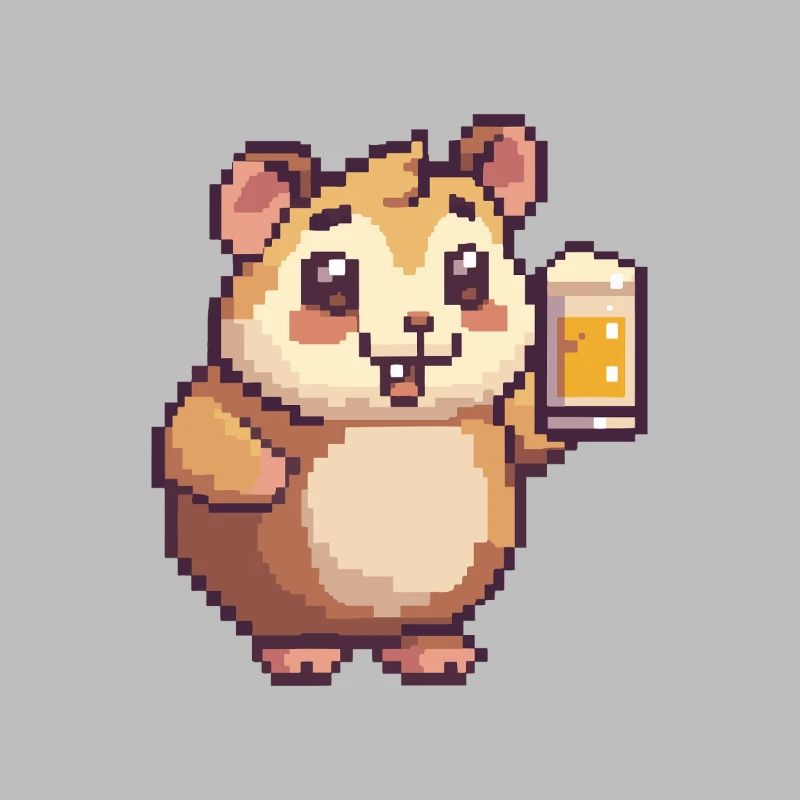 Hamster Pixel Bier