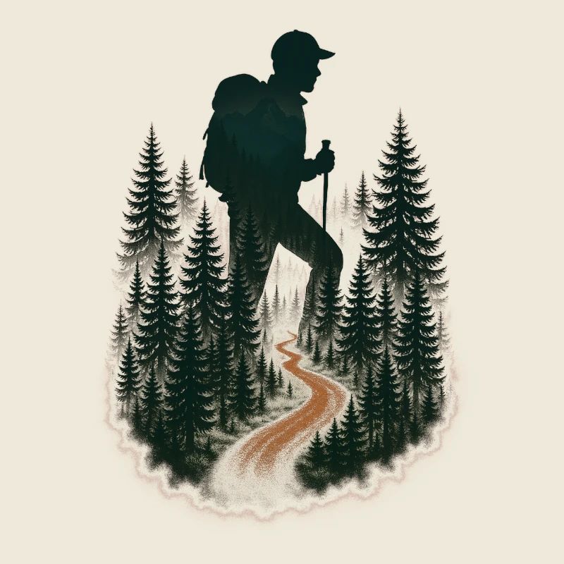 Cool hiker pattern - mountain hikes