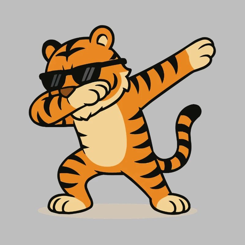 tiger dabbing