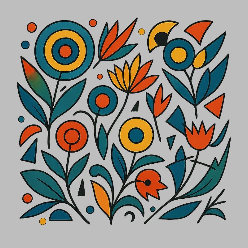 Fleurs abstraites