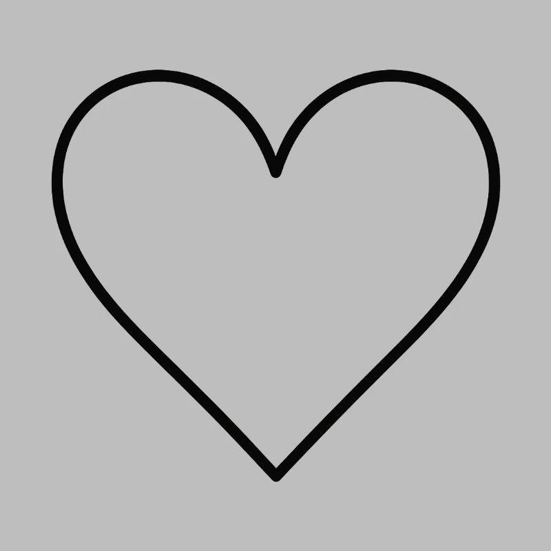 Basic heart black