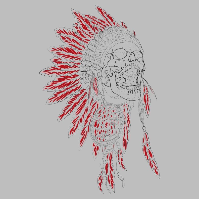 Silent Fall - coiffe de plumes indien, chef