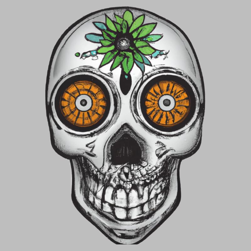 Skull Mexican Style, Día de Muertos