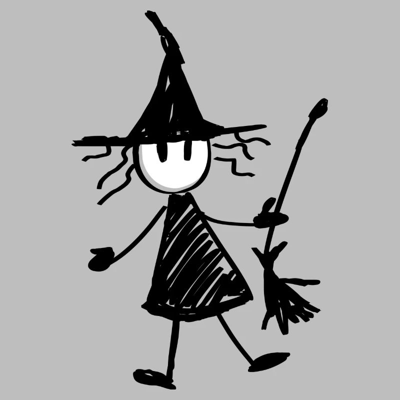 Stylized witch