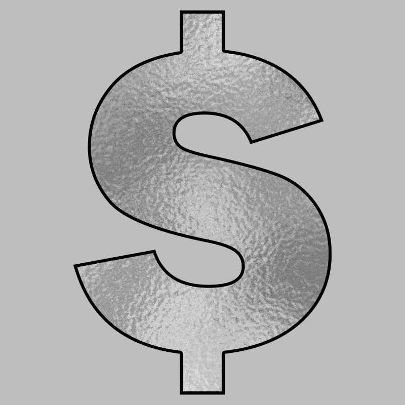 Dollarzeichen Silber