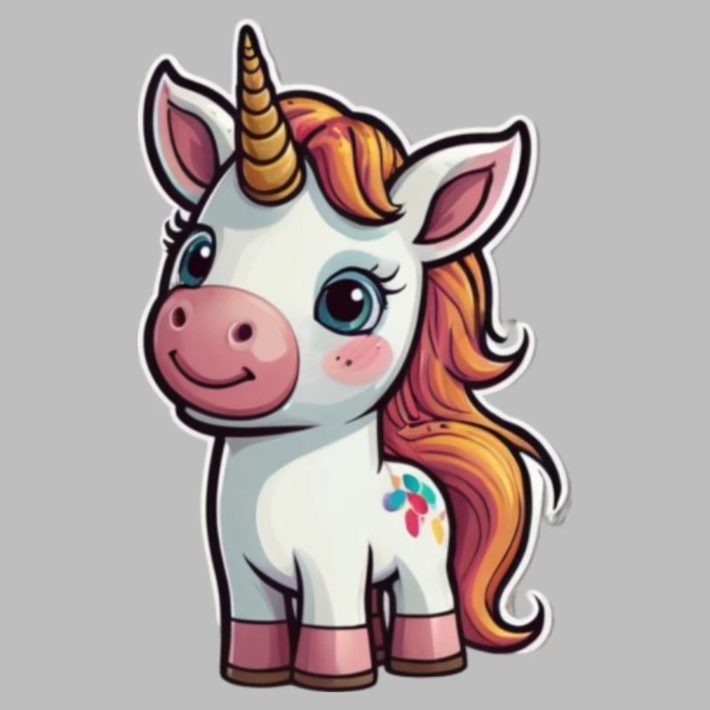 Comic-Einhorn