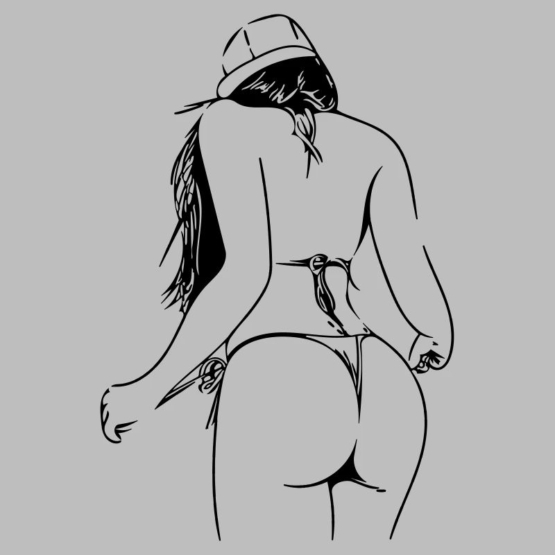 dame en bikini