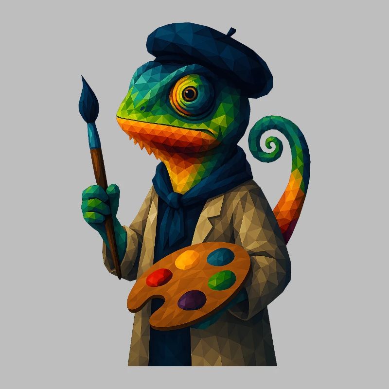 WPAP Style Animals - Chameleon Painter Color Palette