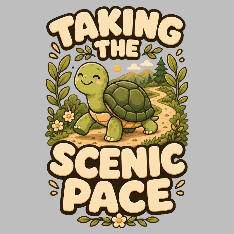 Taking The Scenic Pace Turtle