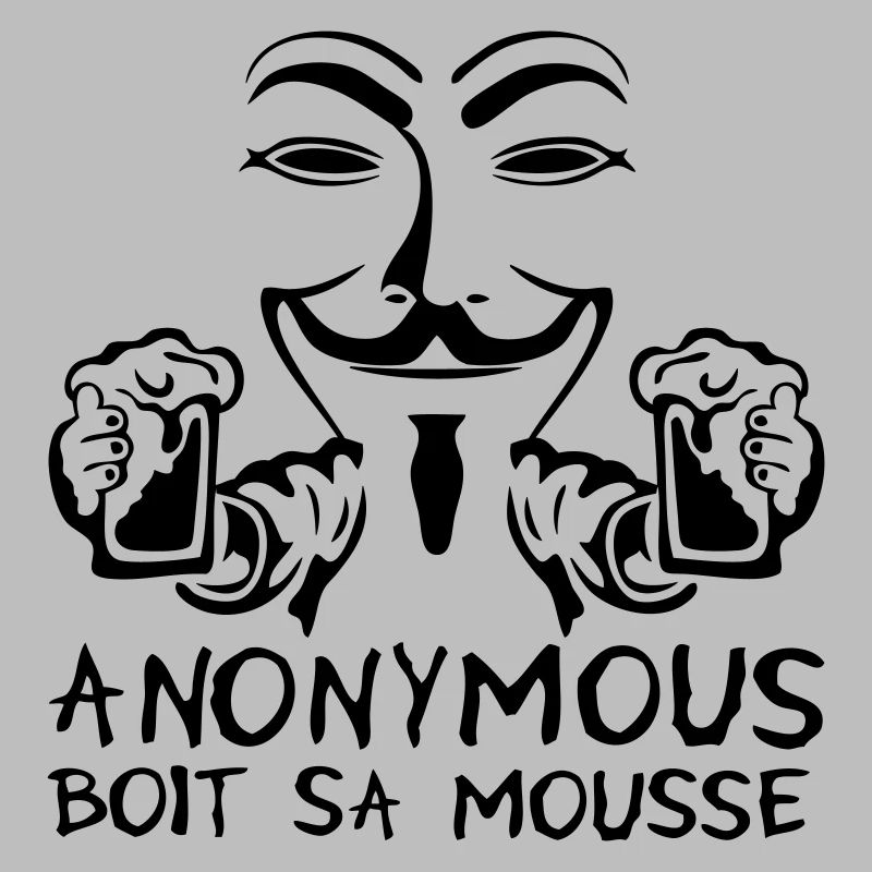 anonymous boit mousse biere alcool humou