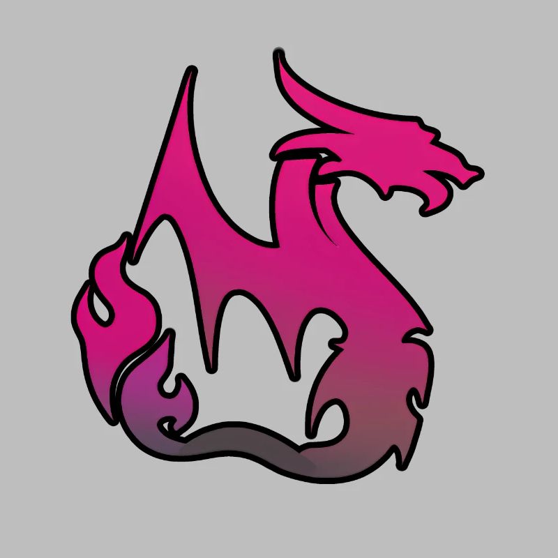 Pinker Drache