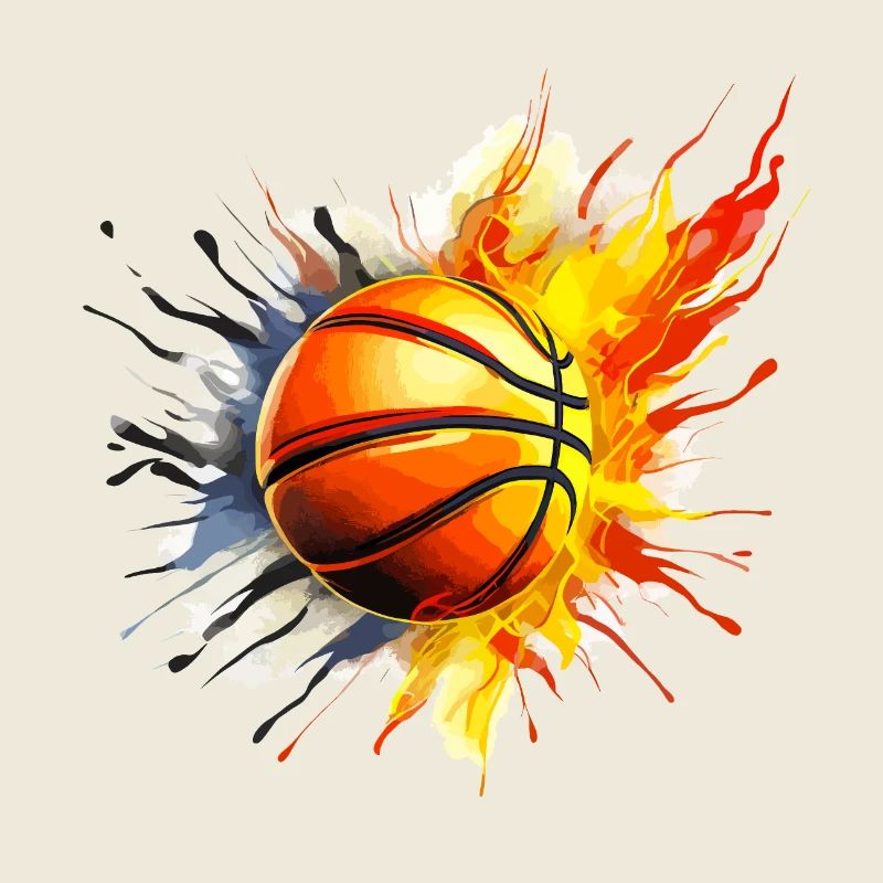 Stilvoller Basketball
