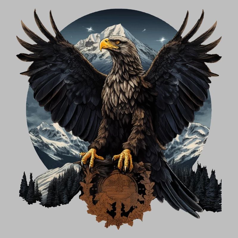 Golden Eagle with Mountain Eagle Design