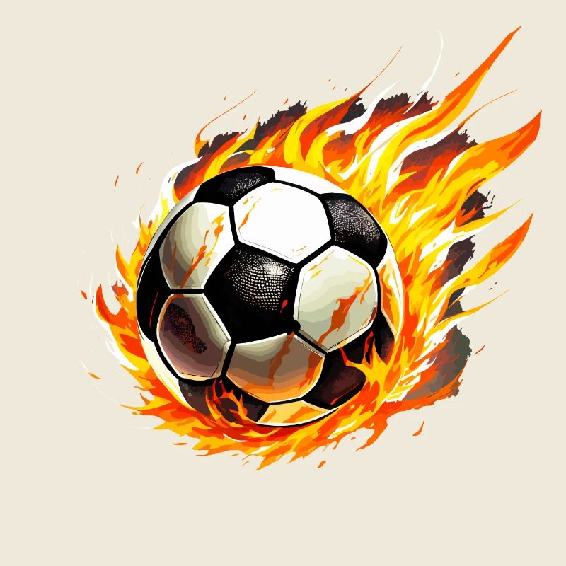 Soccer Ball in Flames