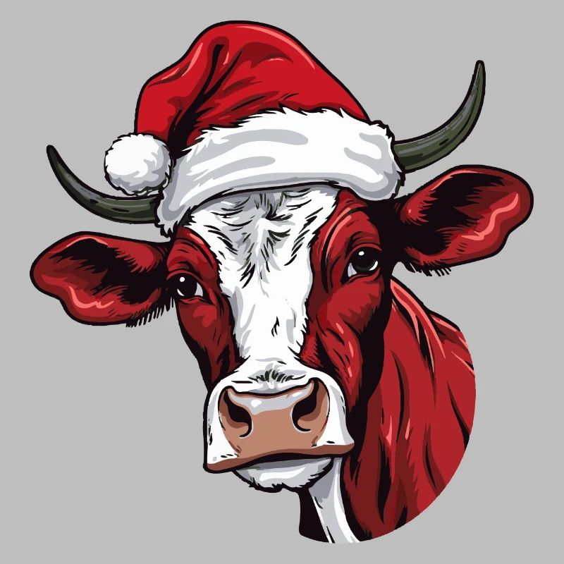 Tête d’animal de Noël de vache