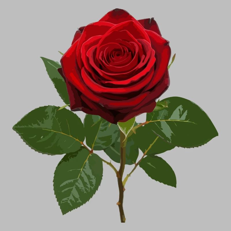 Red rose deep red