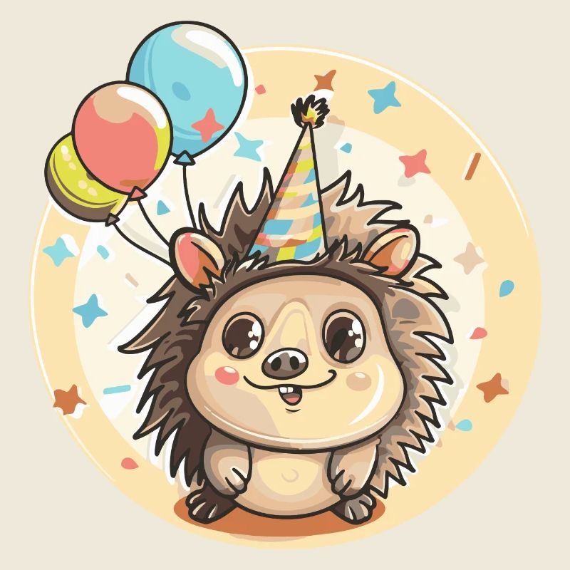 hérisson anniversaire bébé