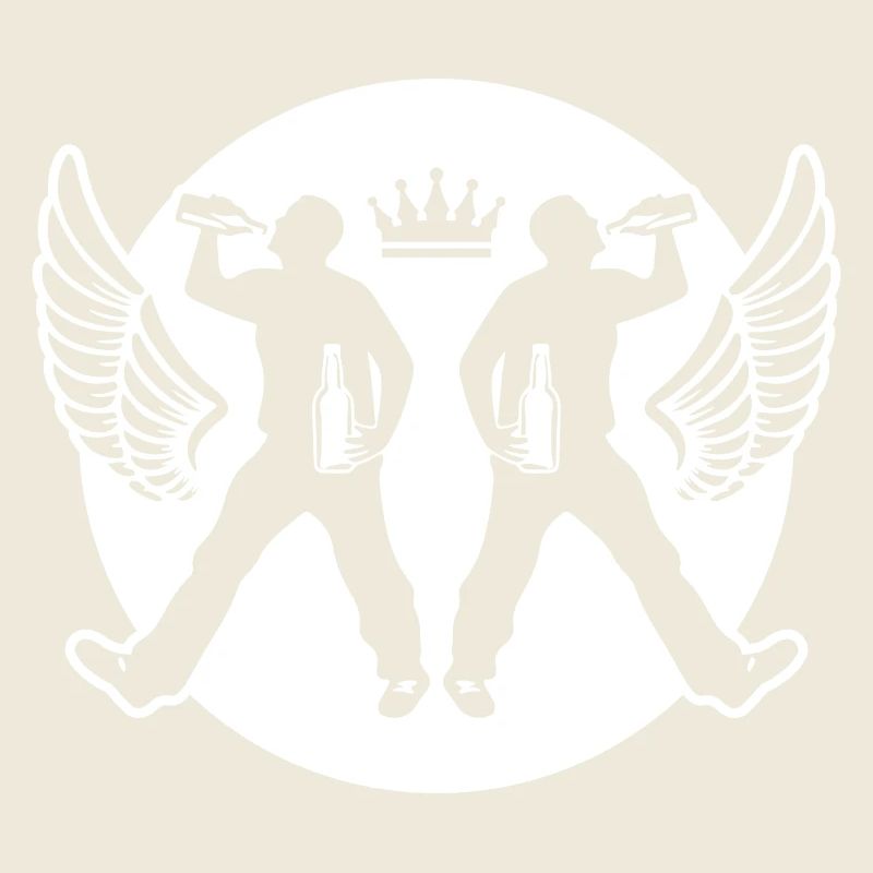 Drinking Bier Silhouette