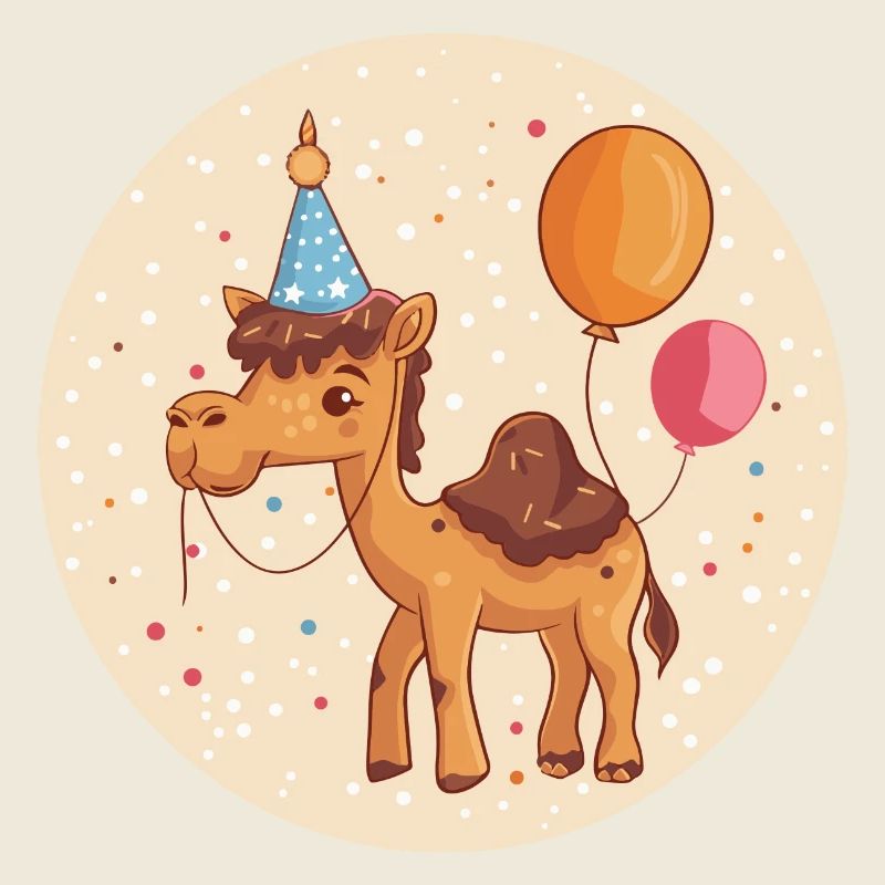 Kamel Geburtstag Comic