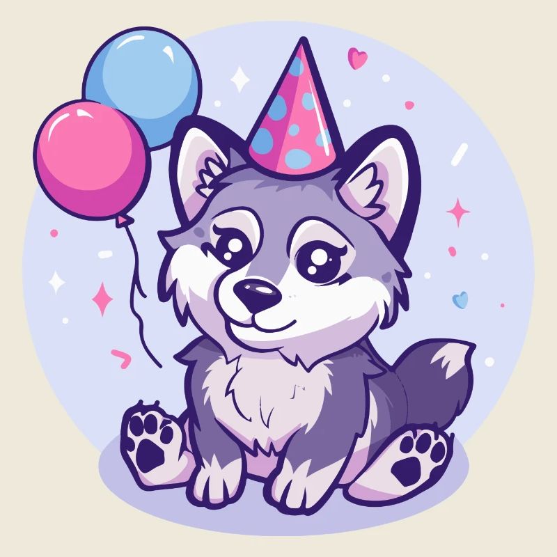 Wolf Geburtstag Comic