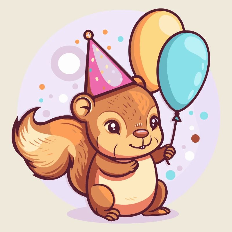 Eichhörnchen Geburtstag Comic