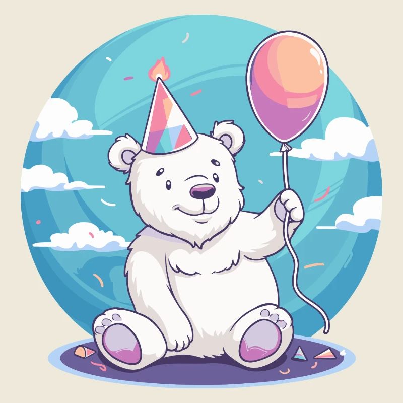 Eisbär Geburtstag Comic