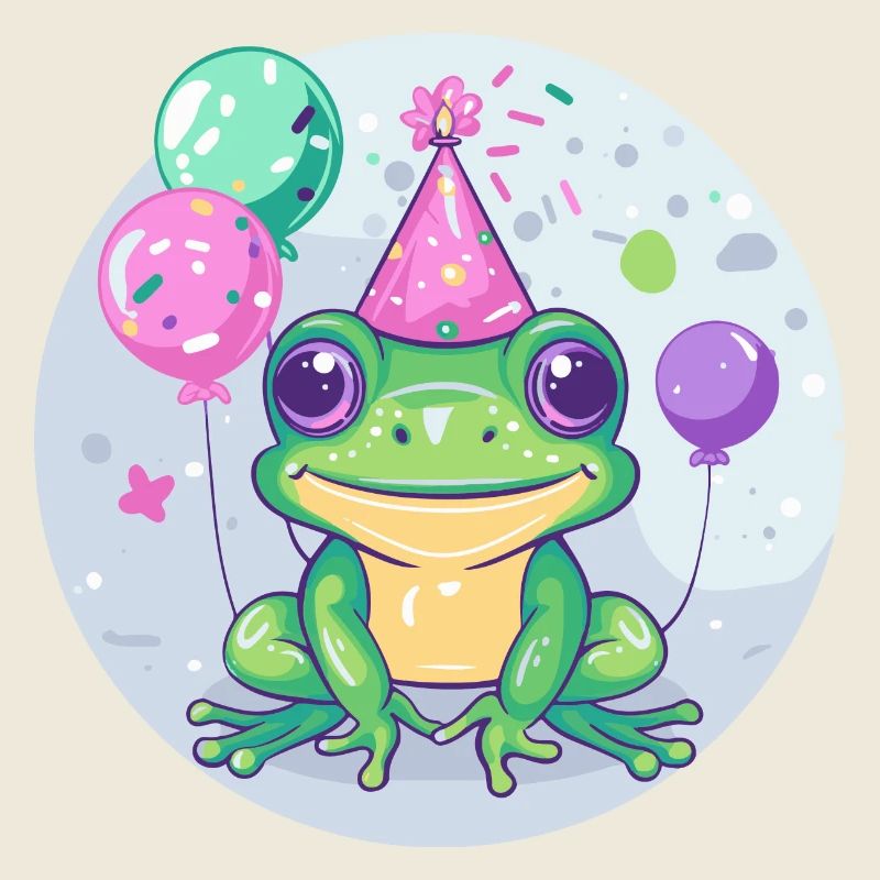 Frosch Geburtstag Comic