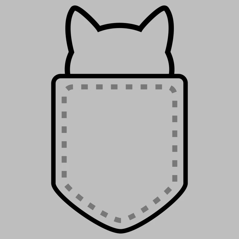 Chat dans une poche