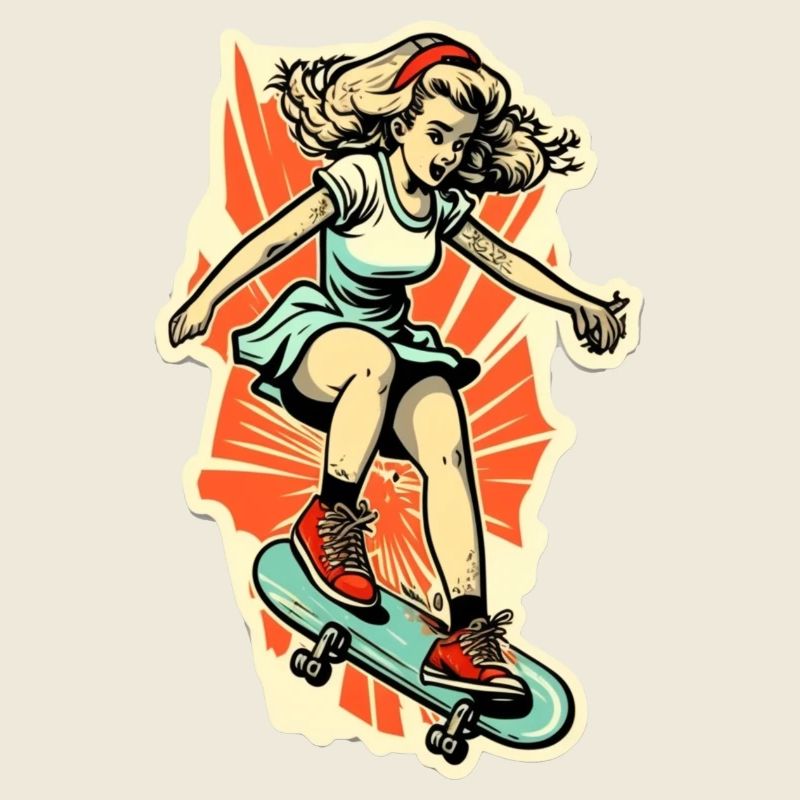 Skater-Mädchen
