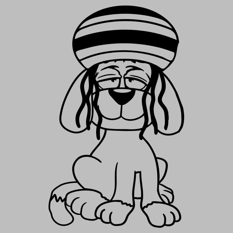 Dog Reggae Dreadlocks Hat Chill Relaxed Cool