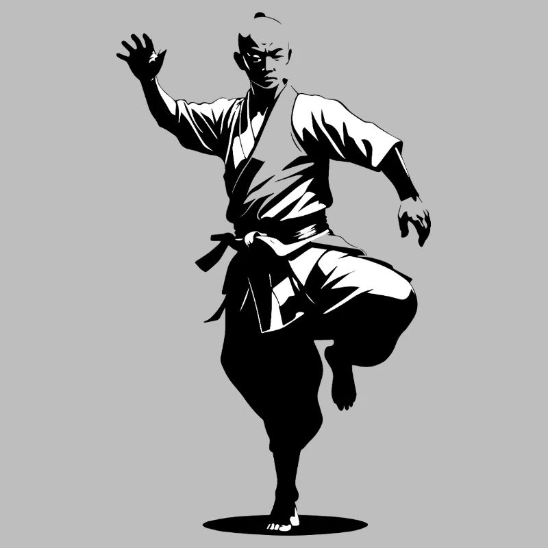 Shaolin Mönch - Kampfsport Sticker