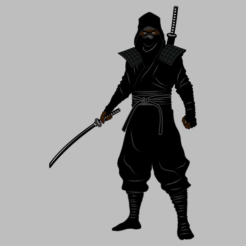 Position de combat ninja à deux bras
