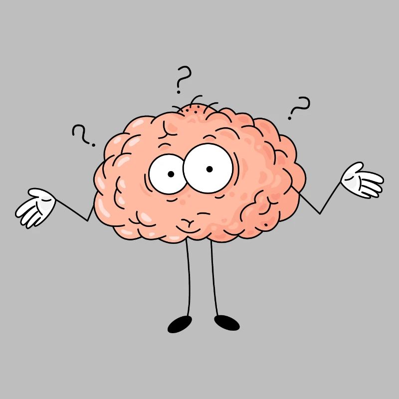 Comic Brain Wonder Question Mark