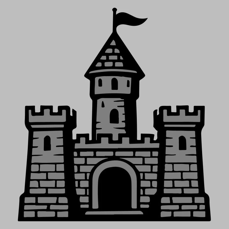 Symbole du château mur de pierre