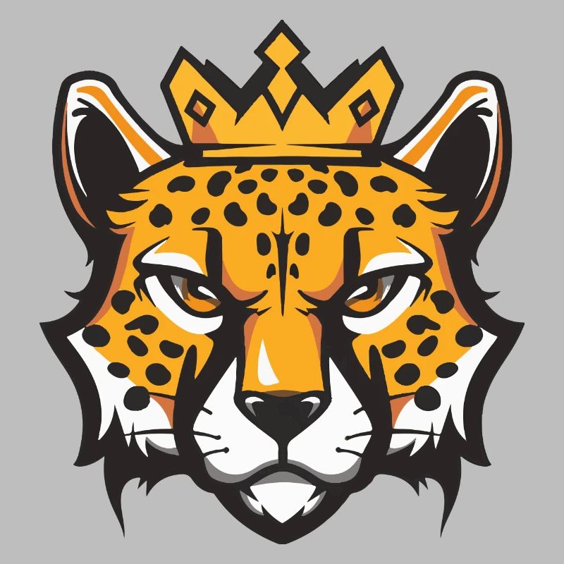 Cheetah Head Crown