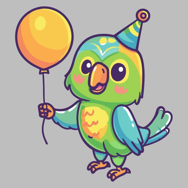 Perroquet anniversaire bébé