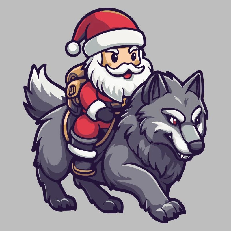 Wolf Weihnachtsmann