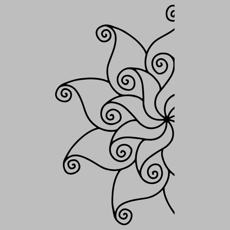 Fragment de fleur de mandala