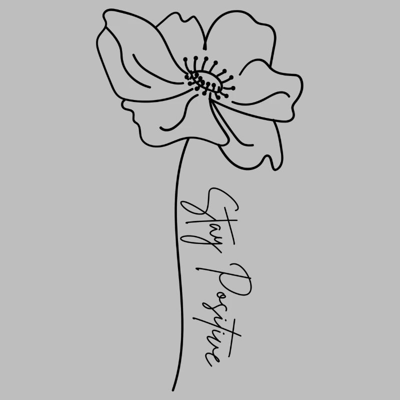Restez positif Flower