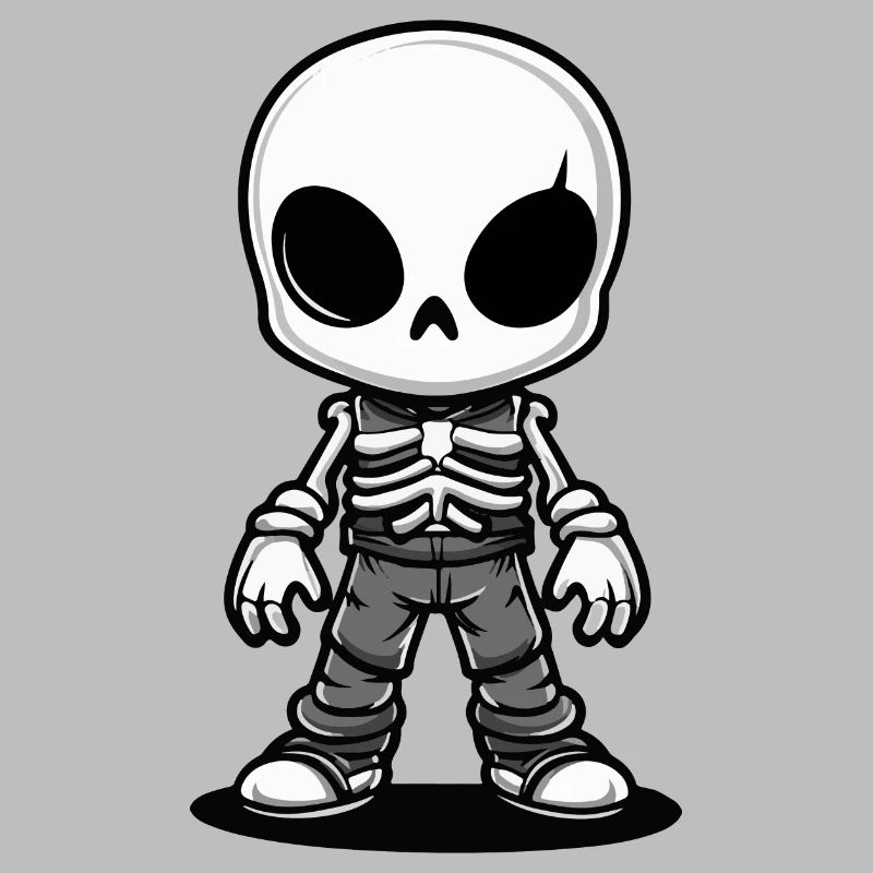 Skeleton Comic Halloween