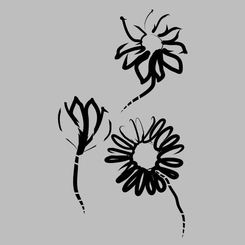 Handgezeichnete Blumen