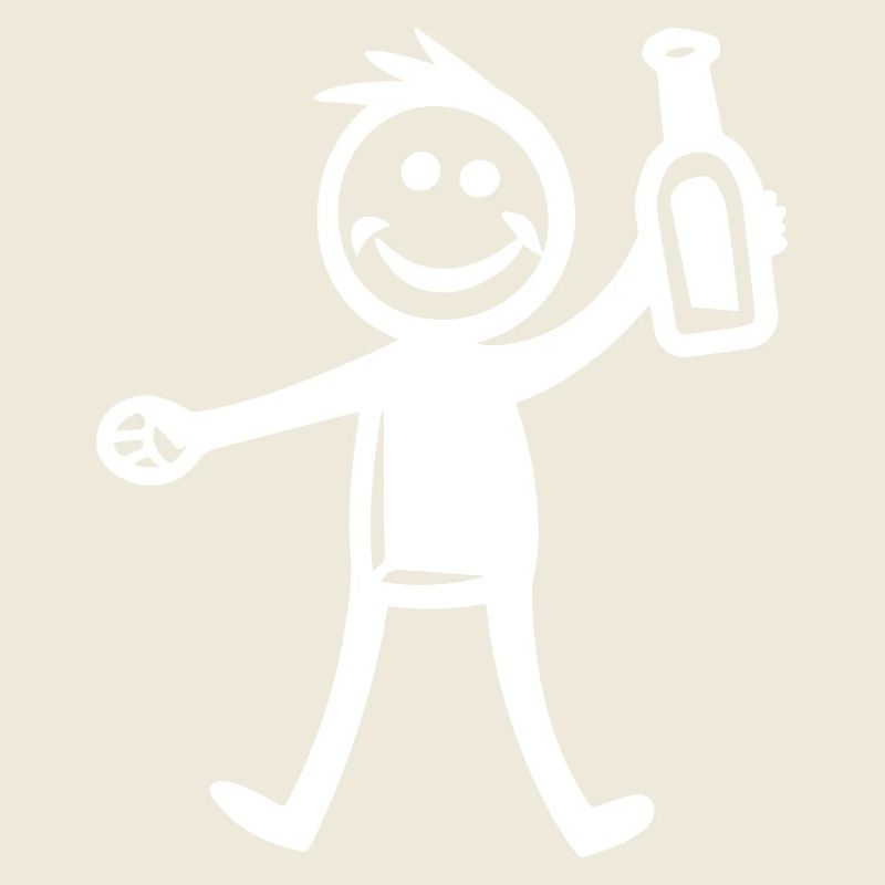 Drinking Bottle of Beer