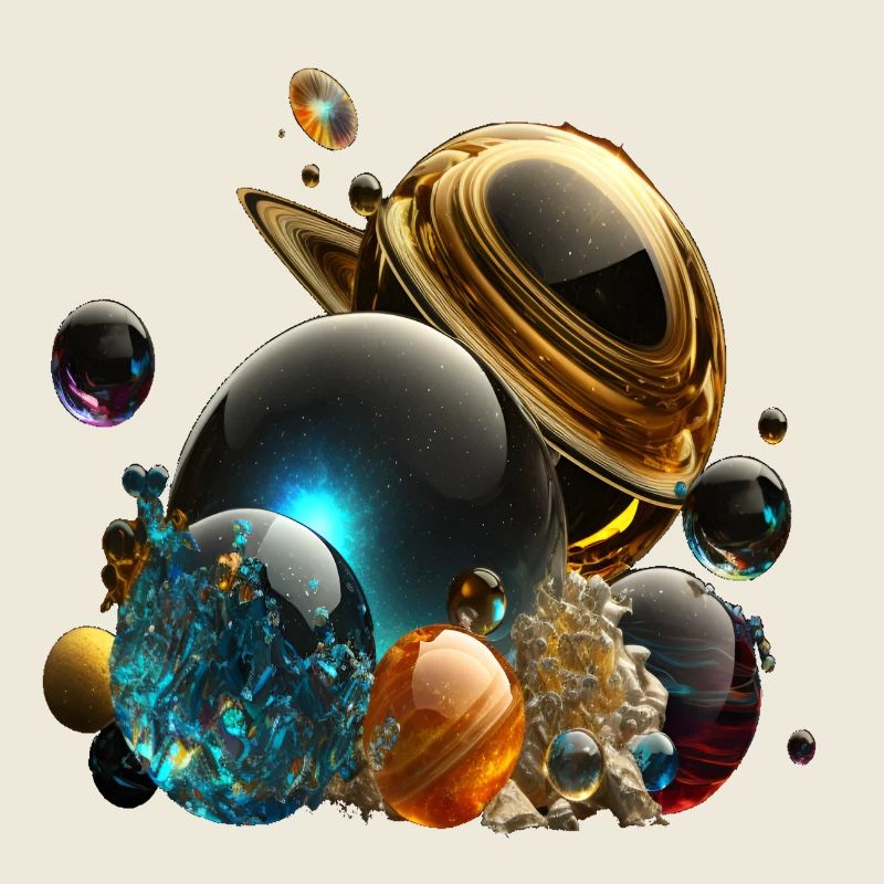 Planeten als Murmeln