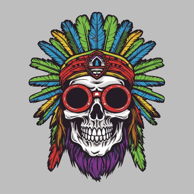 Crâne Apache Indien